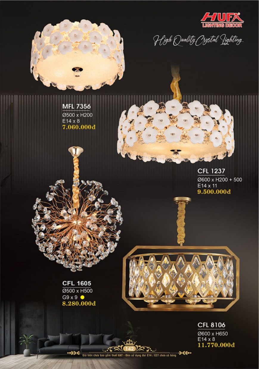 Bảng giá đèn trang trí HUFA